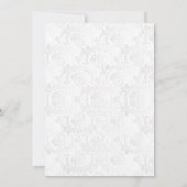 Lavender Blumendesign Einladung (Rückseite)