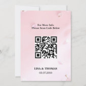 Lavender Blush Dreamy Wedding Save The Date (Rückseite)