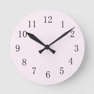 Lavender Blush Round (Medium) Wall Clock Runde Wanduhr