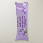 Lavender Body Pillow Seitenschläferkissen (Vorderseite Vertikal)