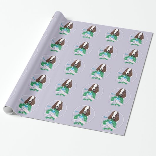 Lavender Boer Goat Christmas Wrapping Geschenkpapier (Ungerollt)