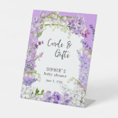 Lavender Boho Florals Karten und Geschenke Sockelschild (Vorderseite)