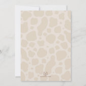 Lavender Boho Pampas Highland Cow Girl Birthday Einladung (Rückseite)