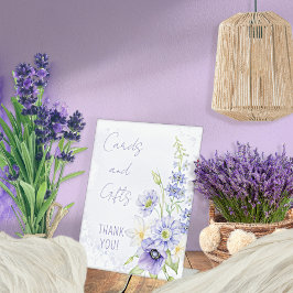 Lavender Boho Wildblume Karten und Geschenke Sockelschild