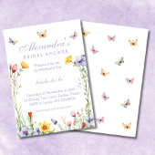 Lavender Boho Wildblume Spring Brautparty Einladung