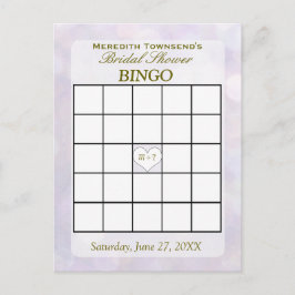 Lavender Bokeh | Bingokarte Einladungspostkarte