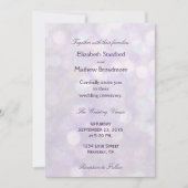 Lavender Bokeh | Hochzeitskollektion Einladung (Vorderseite)