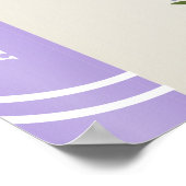 Lavender Book Storybook Baby Girl Sprinkle Willkom Poster (Ecke)