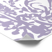 Lavender Botanical Arch Garden Wedding Welcome Poster (Ecke)