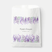Lavender Botanical Floral Lila Green Wedding Geschenktütchen (Vorderseite)