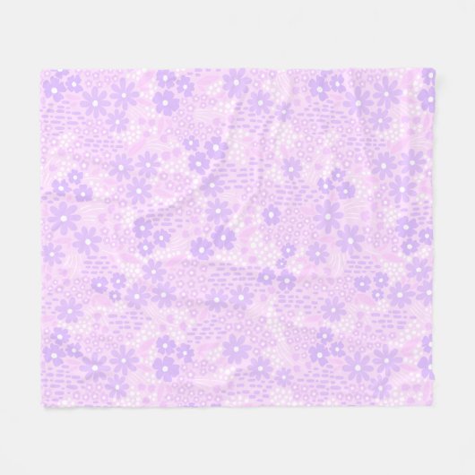 Lavender Botanical II Fleecedecke (Vorderseite (Horizontal))
