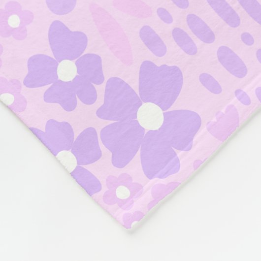 Lavender Botanical II Fleecedecke (Ecke)