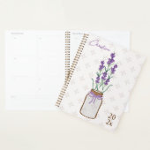 Lavender Botanical Mason Jar Monogram Planer (Anzeige)