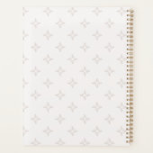 Lavender Botanical Mason Jar Monogram Planer (Rückseite)