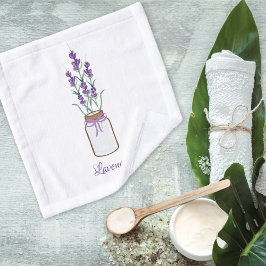 Lavender Botanical Mason Jar Wellness-Center Waschlappen