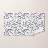 Lavender Botanical Pattern Handtuch (Handtuch)