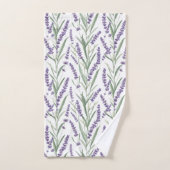 Lavender Botanical Pattern Handtuch (Handtuch)