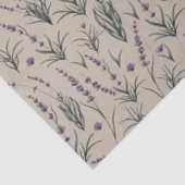 Lavender Botanical Pattern Tissue Paper Seidenpapier (Ausschnitt)