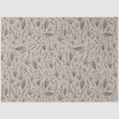 Lavender Botanical Pattern Tissue Paper Seidenpapier (Vorderseite)