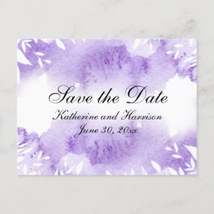 Lavender Botanical UAWG Wedding Ankündigungspostkarte