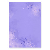 Lavender Botanical Wedding Tischnummer Card (Rückseite)