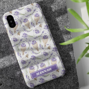 Lavender Bouquet Floral Niedlich Chic Personalisie Case-Mate iPhone Hülle