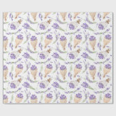 Lavender Bouquet Geschenkpapier (Flach)