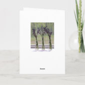 Lavender Bouquets Happy Birthday Karte (Rückseite)