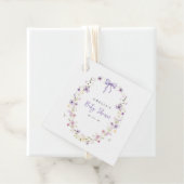 Lavender Bow Baby Dusche Wildblume Geschenk Gefall Geschenkanhänger (Beispiel)
