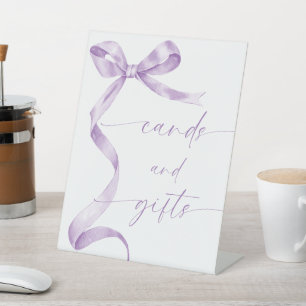 Lavender Bow Cards und Geschenke Sockelschild
