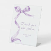 Lavender Bow danke für die Anmeldung Sockelschild (Vorderseite)