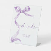 Lavender Bow Drinks Sockelschild (Vorderseite)