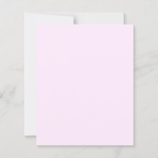 Lavender bow pink coquette birthday invitation (Rückseite)