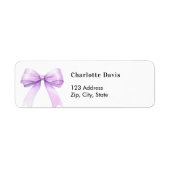 Lavender bow return address (Vorne)