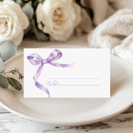 Lavender Bow Wedding Platzkarte