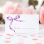 Lavender Bow Wedding Platzkarte