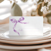 Lavender Bow Wedding Platzkarte