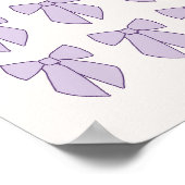Lavender Bows Kokette Poster (Ecke)