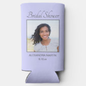 Lavender Brautparty Foto Selters Dosenkühler (Rückseite)