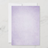 Lavender Bridal Dusche Einladung Lila rustikal (Rückseite)