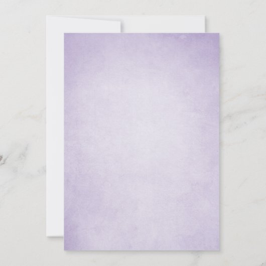 Lavender Bridal Dusche Einladung Lila rustikal (Rückseite)