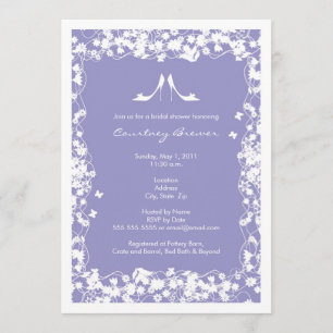 Lavender Bridal Dusche Einladungen - Moderne