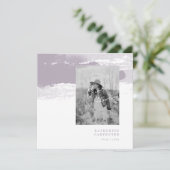 Lavender Bride Foto Square Brautparty Einladung (Stehend Vorderseite)