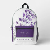 Lavender Bridesmaid Rucksack (Vorderseite)