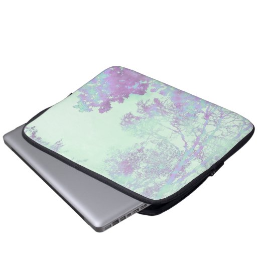 Lavender Broadleaf Mist Laptopschutzhülle (Vorne Knopf)