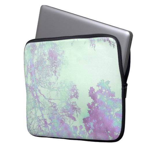 Lavender Broadleaf Mist Laptopschutzhülle (Vorderseite Links)