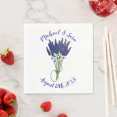 Lavender Bunch Garden Party Wedding Brautparty Serviette (Beispiel)