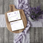 Lavender Business Branding Empfehlungskarte