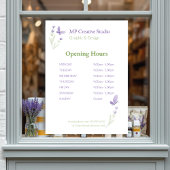 Lavender Business Branding Fensteraufkleber