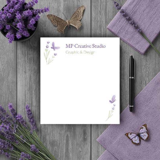 Lavender Business Branding Notizblock